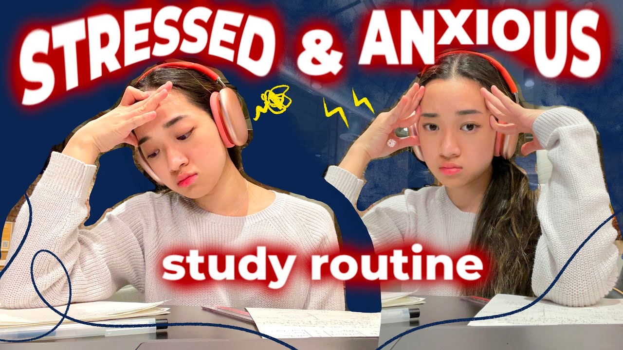 study routine for STRESSED and ANXIOUS students 😰⚡️#backtoschool