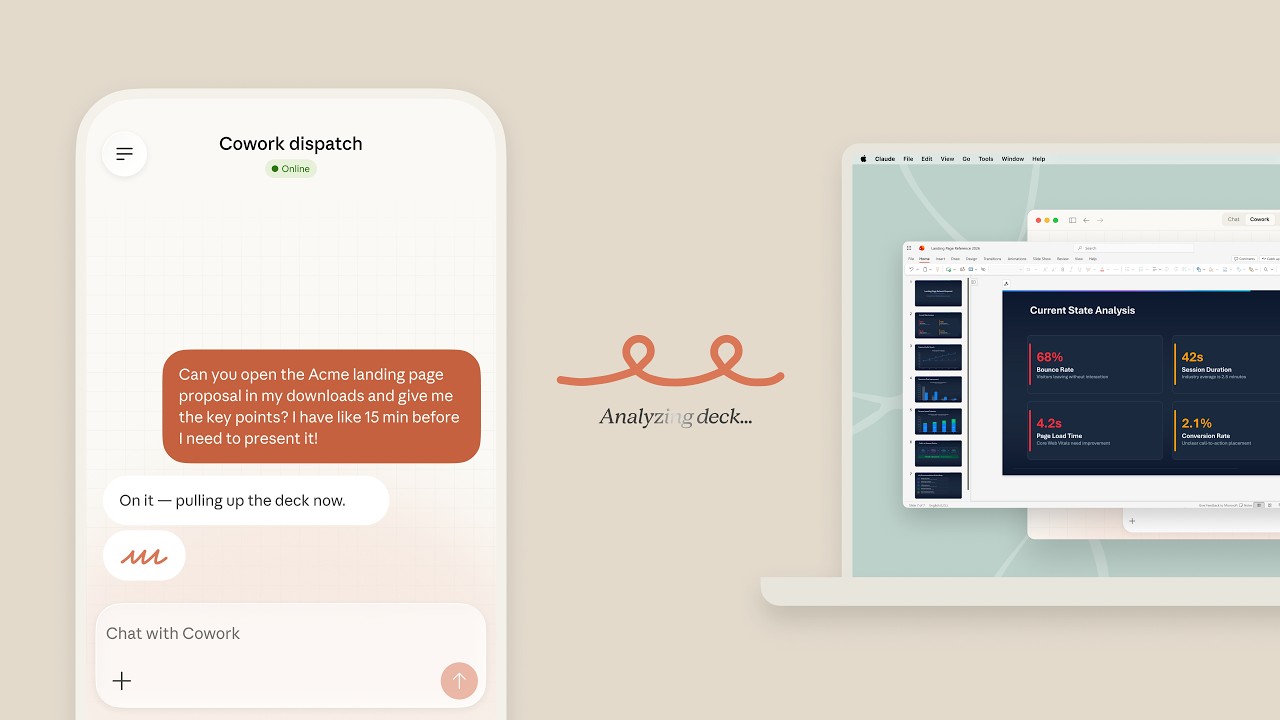 Claude Cowork persistent thread demo