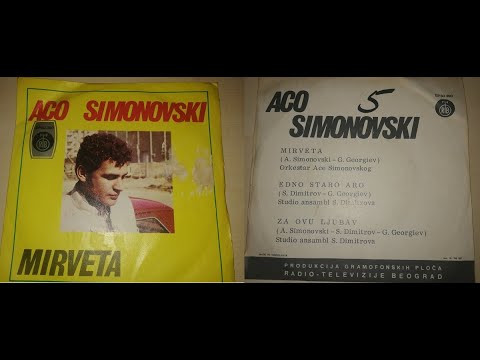 Aco Simonovski – Za Ovu Ljubav *1972* /// *vinyl* *mono* ♫