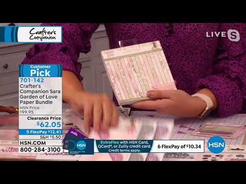 Crafter's Companion Sara Signature Garden of Love Paper ...