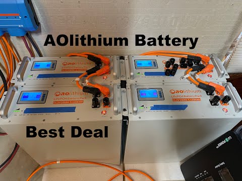 AOLITHIUM 51.2v 100ah Server Rack Lithium LiFePO4 Battery Review | with EG4 6500 6000xp