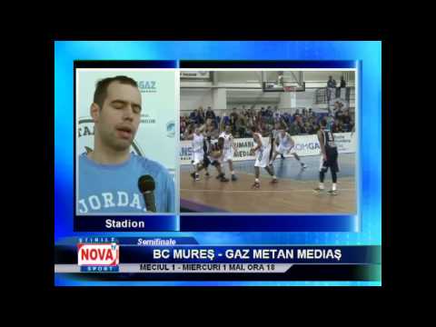 Titus Nicoară despre BC Mureş vs Gaz Metan - NovaTv