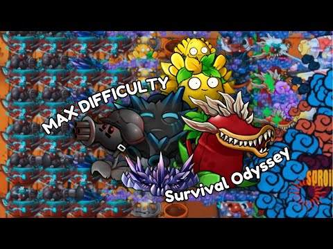Plants vs Zombies Fusion - Survival Odyssey Max Difficulty