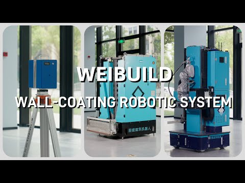 WEIBUILD Wall-coating Robotic System, Wall Painting Robot, Plastering Robot, Putty Spraying Robot