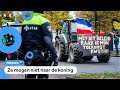 Boze boeren met trekkers in Den Haag voor protest