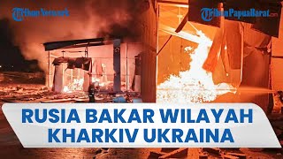 Kota di Ukraina Membara: Drone Rusia Hantam Kharkiv hingga Gedung Seluas 1.000 m Terbakar Hebat