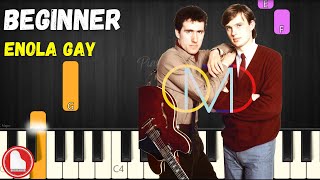 Enola Gay ✈️ OMD ✈️ EASY Beginner Piano Tutorial (MIDI + Sheet Music)