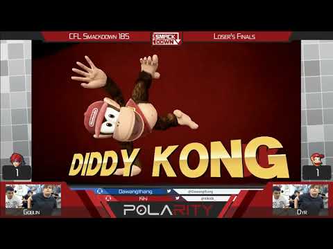 CFL Smackdown 185 WiiU - Goblin (Roy) vs Dyr (Diddy Kong) - Losers Finals