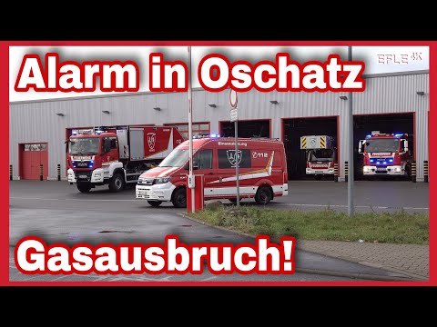 Einsatz für die FF Oschatz🚨Ausrücken ELW 1, HLF 10, DLK 23-12, HLF 20/16, WLF AB-Wasser, MZF🚒
