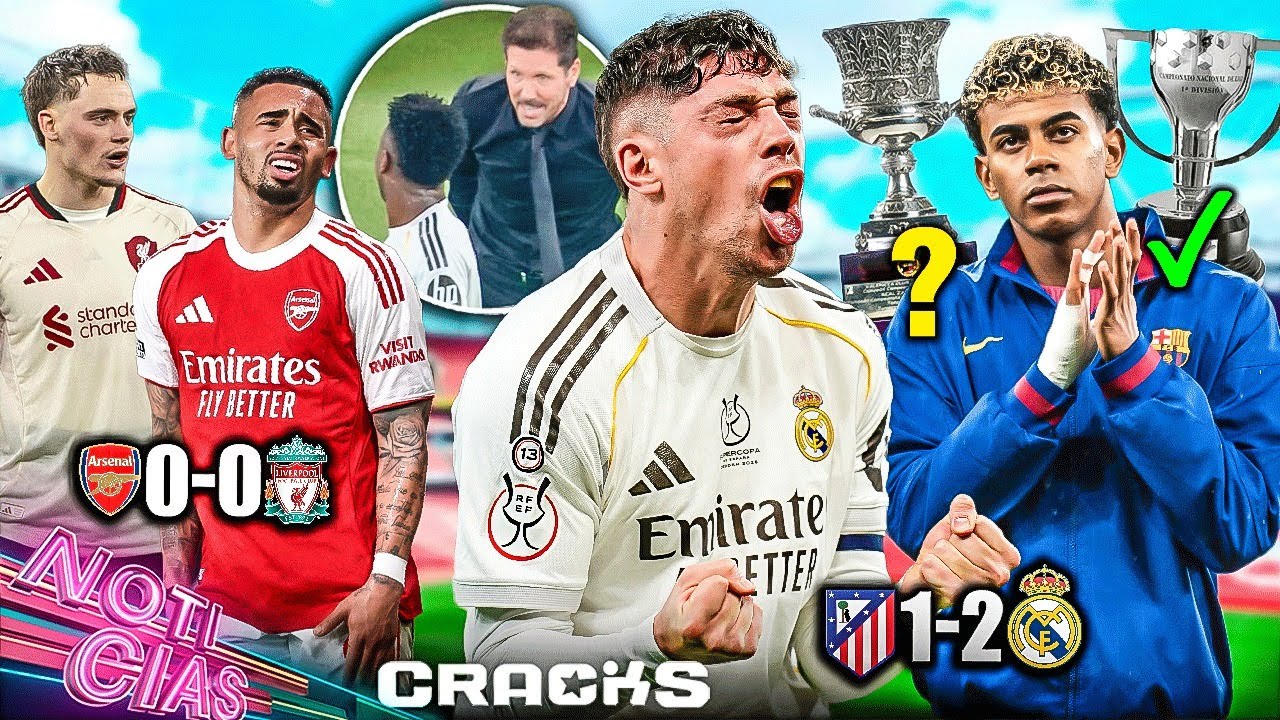 ¡Golazo, bronca y Madrid a la final! | Barça vs “Maldición” en Supercopa |Arsenal deja ir dos puntos