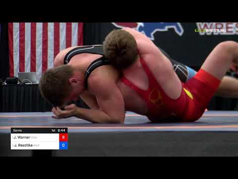 2018 Marine Corps US Open/UWW Junior Freestyle 92 Semis - Jacob Warner (Iowa) Vs. Jacob Raschka (M