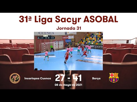 31ª Liga Sacyr ASOBAL J31: Incarlopsa Cuenca - Barça 27-41