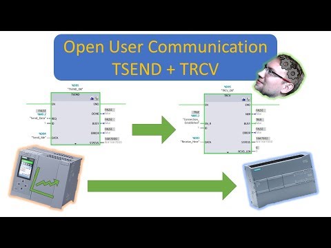 TIA Portal: Open User Communication TSEND + TRCV / PLC-PLC Communication