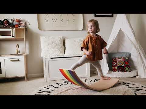 Honey Maple Wobble Board - Regular Size.