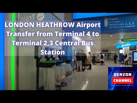 Transferência do Aeroporto Heathrow de Londres do Terminal 4 para a Estação Rodoviária Central do Terminal 2,3