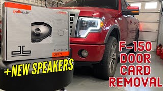 Ford 2009-2014 F150 OEM plug and play replacement POLK audio 5" x 7" - door card removal explanation