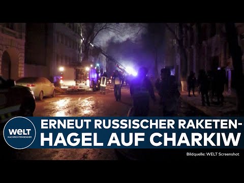 UKRAINE-KRIEG: Russische Truppen greifen erneut Charkiw mit Raketen an! Mindestens 17 Verletzte