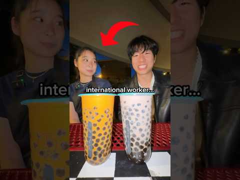 smallest boba order in the WORLD 😳 #short #squidgame3