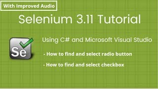 7. Selenium 2018 Tutorial using C# Visual Studio: How to find Radio Button and Checkbox