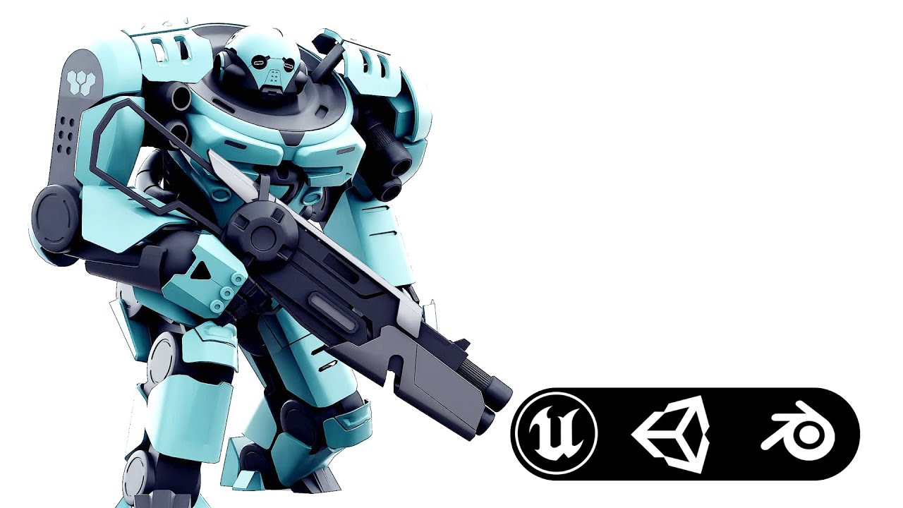 Doom Fighter V-1 Auto-Rig Pro Rigged For Mixamo Unreal Engine Unity 3D Model