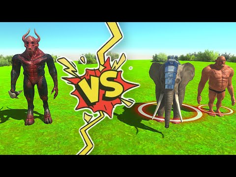 ARBS Kozarog The Demon VS Rocket Elli & Hill Giant | Animal Resolt Battle Simulator