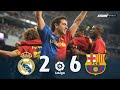 Real Madrid 2 x 6 Barcelona ● La Liga 08 09 Extended Goals & Highlights HD