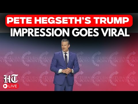 LIVE: Pete Hegseth's Trump Impression Goes Viral At The Turning Point Student Action Summit