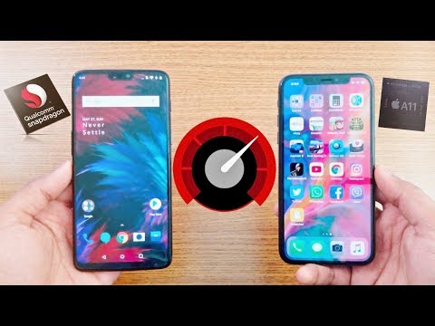 OnePlus 6 Vs iPhone X Speed Test !!!