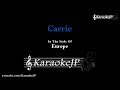 Carrie (Karaoke) - Europe