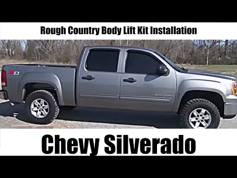 Rough Country Body Lift Kit Installation on Chevy Silverado - Model # RC701 Tutorial and Review