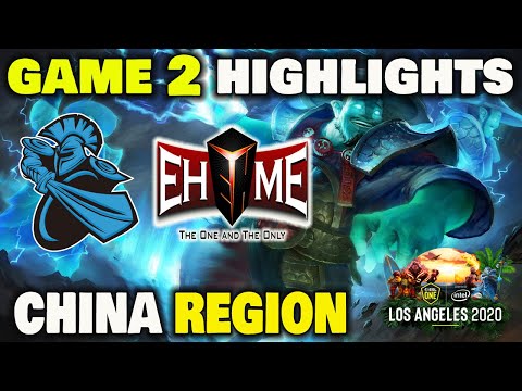 Newbee vs EHOME Game 2 Highlights ESL ONE Los Angeles 2020