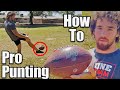 HOW TO PUNT A FOOTBALL / PUNT LIKE A PRO PUNTER / PUNT HIGHER & FARTHER / PUNTER MICHAEL TURK