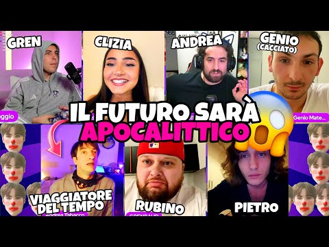 DIBATTITO CON UN "VIAGGIATORE DEL TEMPO"!!😱🎪 con Genio Matematico, Andredel1988, Pietro Fanelli...