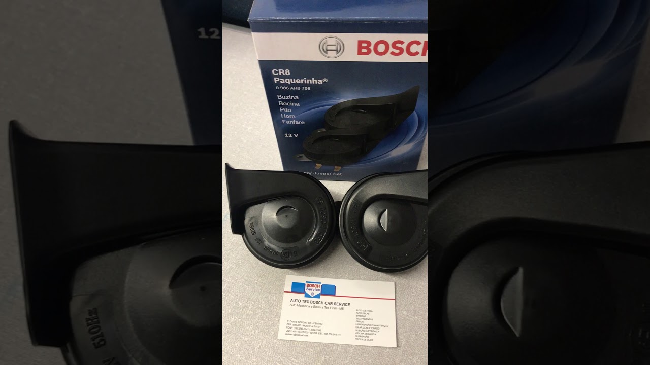 BUZINA BOSCH CARROS E UTILITÁRIOS 12v