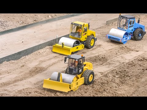 Multi RC Roller HEAVY Transport! RC Trucks! Train! Heavy Machines!