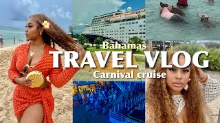 TRAVEL VLOG | BAHAMAS🇧🇸 first cruise carnival ⋆☆˖ 4 days , swimming with pigs , Bimini & more