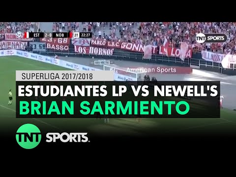 Brian Sarmiento (2-1) Estudiantes LP vs Newell's | Fecha 14 - Superliga Argentina 2017/2018
