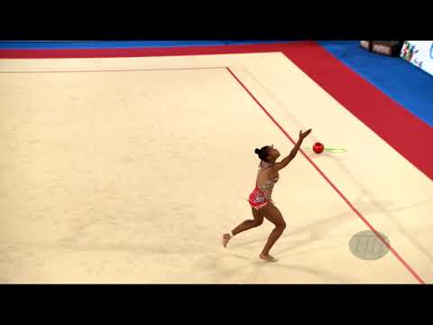 da VEIGA Noa (CPV) - 2019 Rhythmic Junior Worlds, Moscow (RUS) - Qualifications Ball