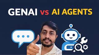 GenAI vs AI Agents — Explained for Absolute Beginners