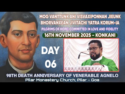 Venerable Agnelo Novena Day 6 | Live | Konkani Mass | 16th November 2025 | Pilar | #tfrcctv