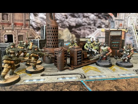 Grimdark Future Firefight Battle Report - Human Defense Force Vs Cult Gang (250 Points) S2E10