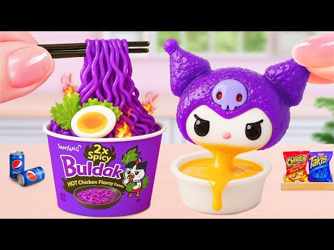 How to Make Kuromi and Noodle Spicy 💕 クロミとピリ辛ヌードル ✨ Tiny Tammy