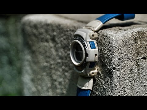 Vintage G-COOL series G-Shock GT-000 White & Blue leather watch review