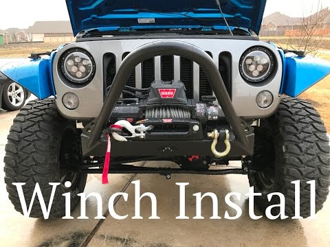 How to Install a Winch - Warn Winch VR10 Installation - Universal Winch Information