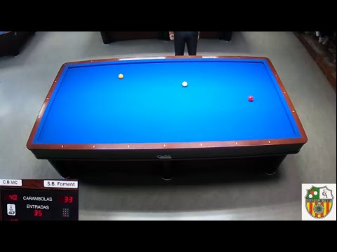 LLIGA NACIONAL 3 BANDES 2ª DIVISIO  -  S.B.FOMENT MOLINS vs C.B.VIC