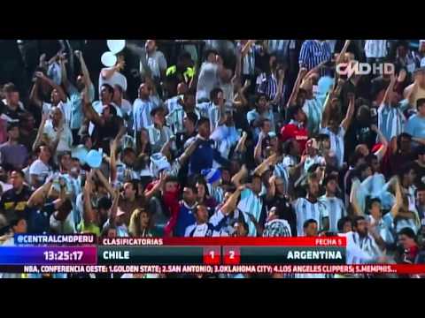 Clasificatorias Rusia 2018: Chile 1-2 Argentina (fecha 5)