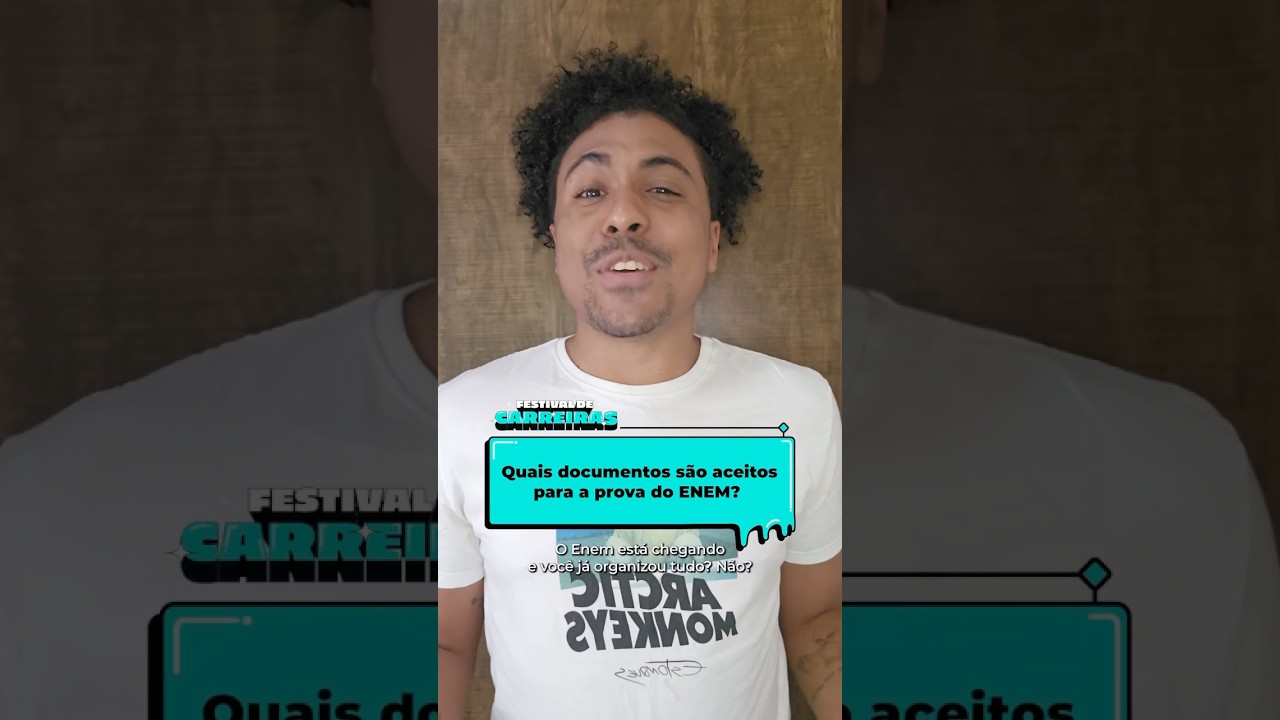 E aí, já separou seus documentos para o Enem? #Enem2024 #Enem #DicasEnem