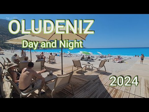 Oludeniz beach in the day, and the resort at night. Chill all day then put on your dancing shoes.