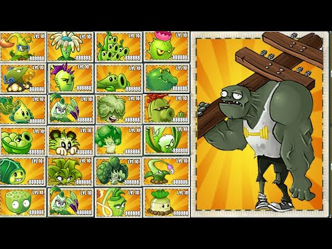 Pvz 2 Challenge - All Plants Use 1 Plant Food Vs Gargantuar Zombie - Who is Strongest ？