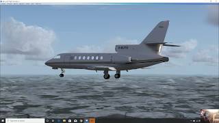 FSX: Nice to Zurich with a Falcon 7X